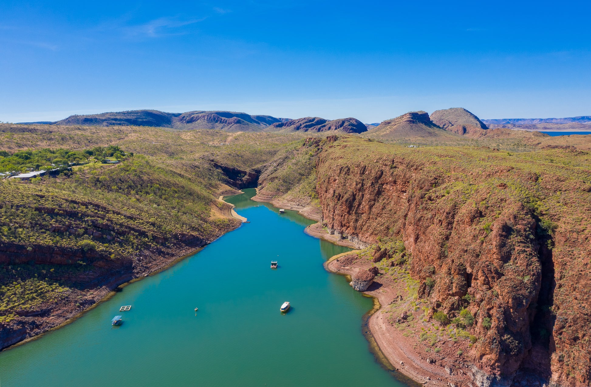 Boats on Lake Argyle
